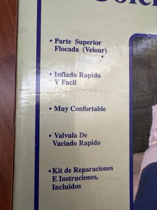 Colchón Hinchable HOSA Doble ideal Vans Camping.