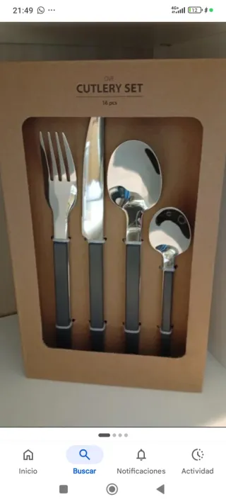 Juego Cubertería OVE 16 piezas