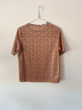 Blusa Zara Trafaluc encaje floral