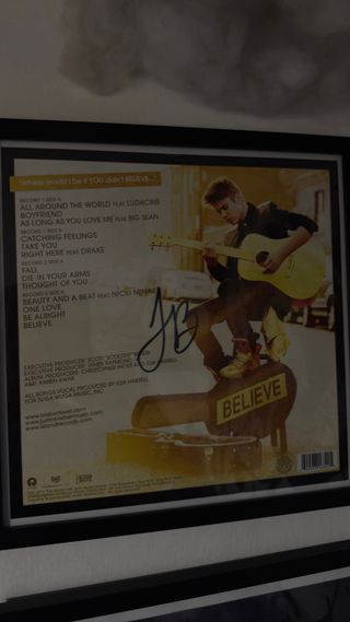 Justin Bieber SIGNED Believe Vinyl + VIP Meet & Gr