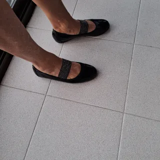Zapatos Wonders negros mujer