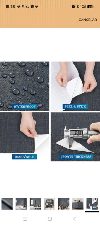 5 Rollos Papel Pintado Adhesivo 40x200