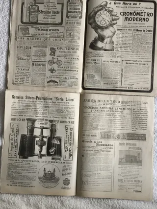"NUEVO MUNDO" 4 REVISTAS ANTIGUAS AÑO 1912