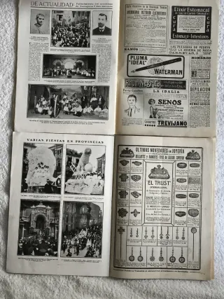 "NUEVO MUNDO" 4 REVISTAS ANTIGUAS AÑO 1912