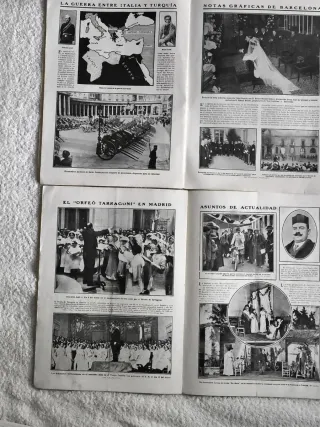 "NUEVO MUNDO" 4 REVISTAS ANTIGUAS AÑO 1912