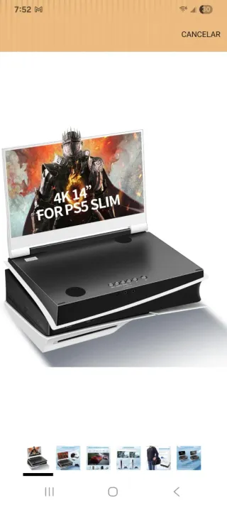 Monitor Portátil 14 pulgadas para PS5 Slim
