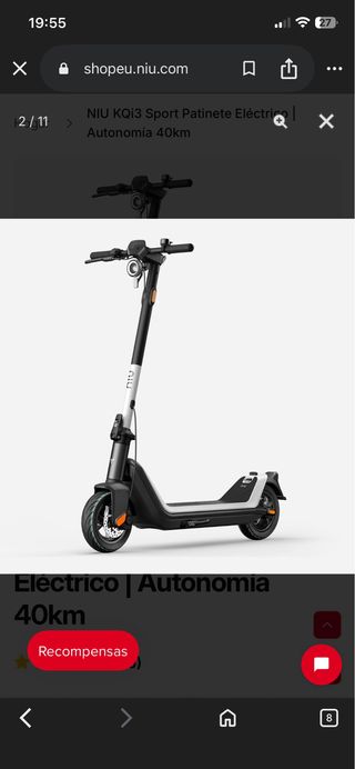 Patinete Eléctrico NIU KQi3 Sport