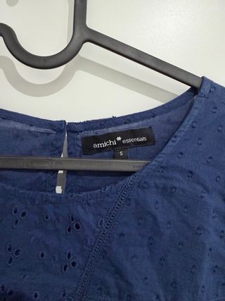 Camisa bordada azul Amichi