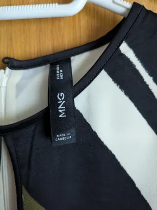 Vestido manga larga rayas