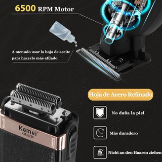 NUEVA Maquinilla y Afeitadora Set 2 en 1 KEMEI