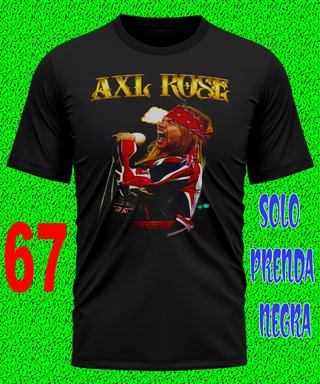 9 GUNS N ROSES CAMISETA HEAVY ROCK MUSICA TEXTALLA