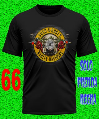 9 GUNS N ROSES CAMISETA HEAVY ROCK MUSICA TEXTALLA