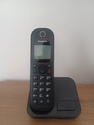 Teléfonos Panasonic y Gigaset Negros