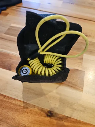 Pinza Antirrobo Moto Amarilla con Cable