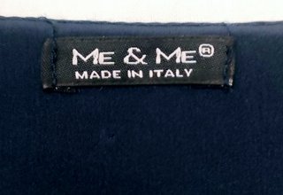 Vestito Me&Me blu scuro con volants