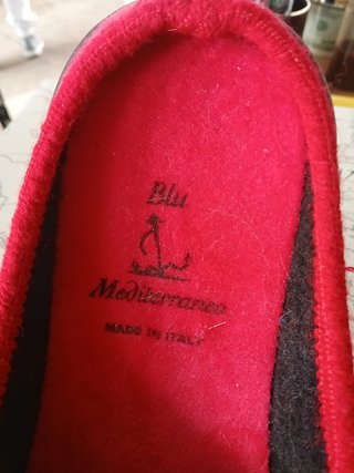 Pantofole Blu Mediterraneo rosse e blu
