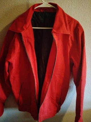 Chaqueta Harrington Estilo James Dean Roja