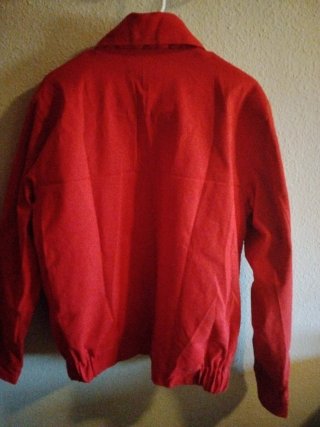 Chaqueta Harrington Estilo James Dean Roja