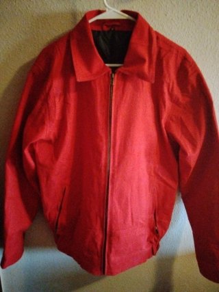 Chaqueta Harrington Estilo James Dean Roja