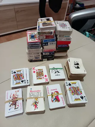 Lote Barajas antiguas Poker Fournier y otras