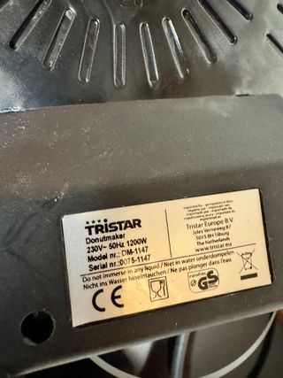 Máquina de donuts Tristar dm1147