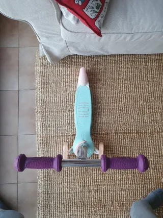 Patinete 3 ruedas Oxelo turquesa/rosa luz