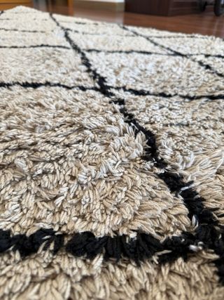 Alfombra Westwing 180x120 cm Beige/Negro