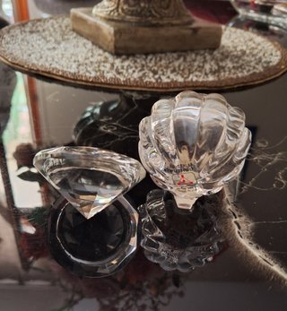 Coppia Orologi Cristallo Ottaviani