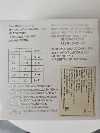 Zapatos bebé ante numero 19 azul de Mayoral