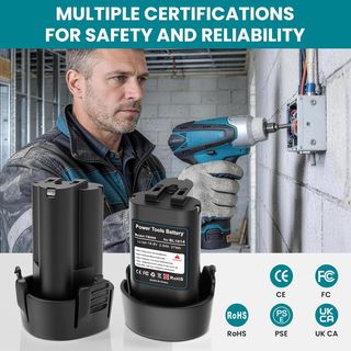 Batería de Repuesto para Makita 10.8V 2.5Ah Li-Ion