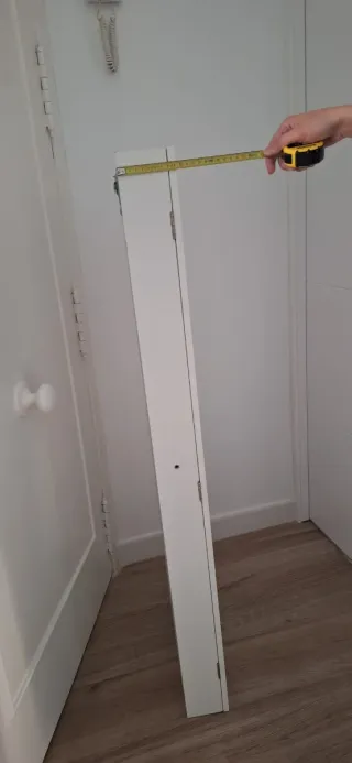 Armario joyero blanco con espejo
