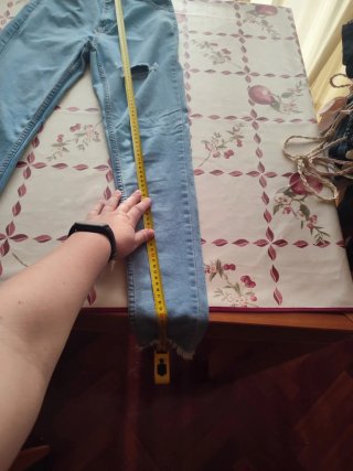 Pantalón tejano chica Talla 34 desgastado