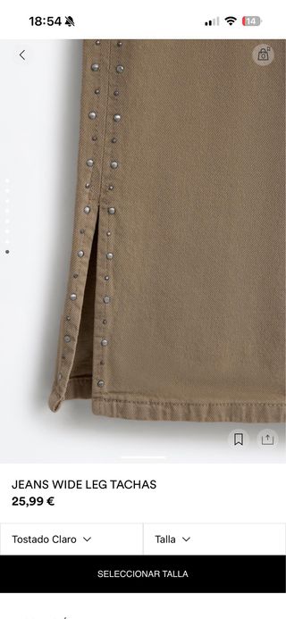 Pantalón Lefties Teen Tachuelas, talla 34 (teen)