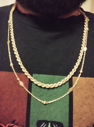 Cadena de oro estilo cordón