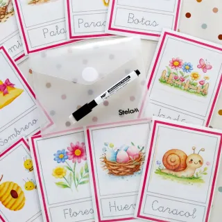 Pack 12 Fichas Educativas Reutilizables Lecto