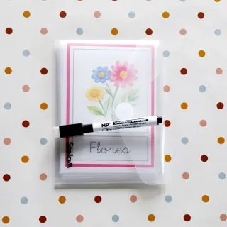 Pack 12 Fichas Educativas Reutilizables Lecto