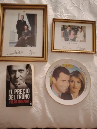 Lote Monarquía España: Fotos y Libro