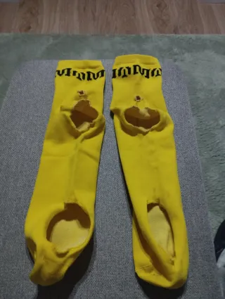 Cubre zapatillas Mavic tipo calcetin amarillos
