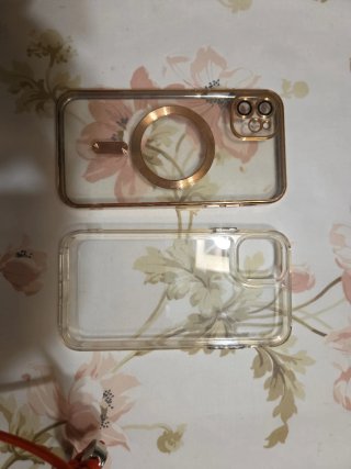 Funda iPhone 11 Transparente Dorada