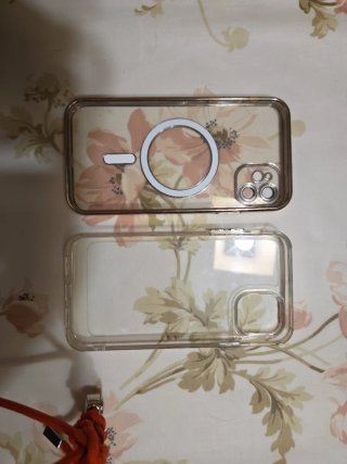 Funda iPhone 11 Transparente Dorada