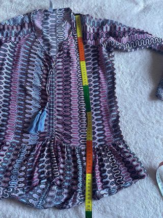 Blusa boho estampada talla única