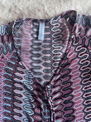 Blusa boho estampada talla única