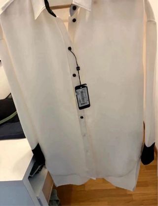 Camicia Armani Exchange bianca e nera