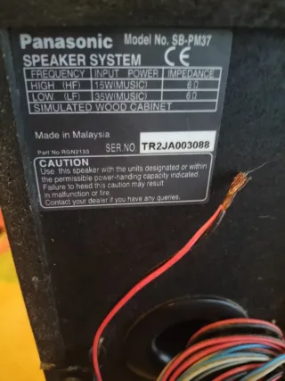 Altavoces Panasonic SB-PM37