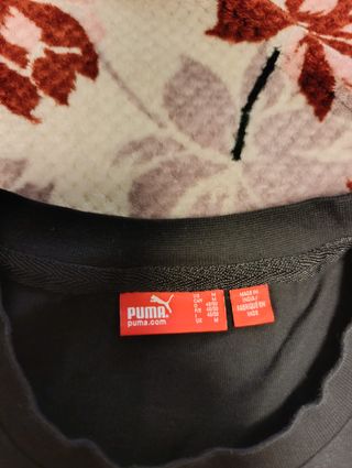 Camiseta Puma Hombre Manga Larga Negra