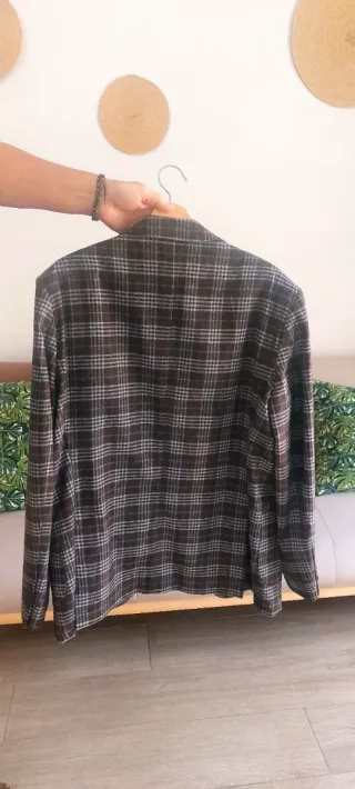 Chaqueta Italiana Fusaro Hombre Marrón/Gris