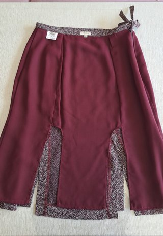 Falda Midi Trucco Floral Talla 42