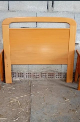 2 Cabeceros Madera Maciza 90cm