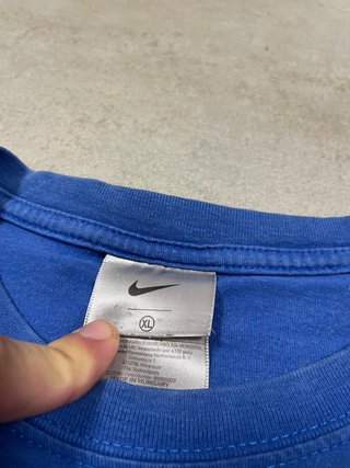 Nike Vintage 90s/00s Royal Blue T-Shirt - Center