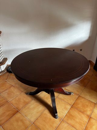 Pack muebles de madera nogal con vitrina